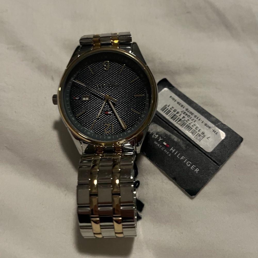 Tommy Hilfiger Silver and Gold Classic Dress Watch